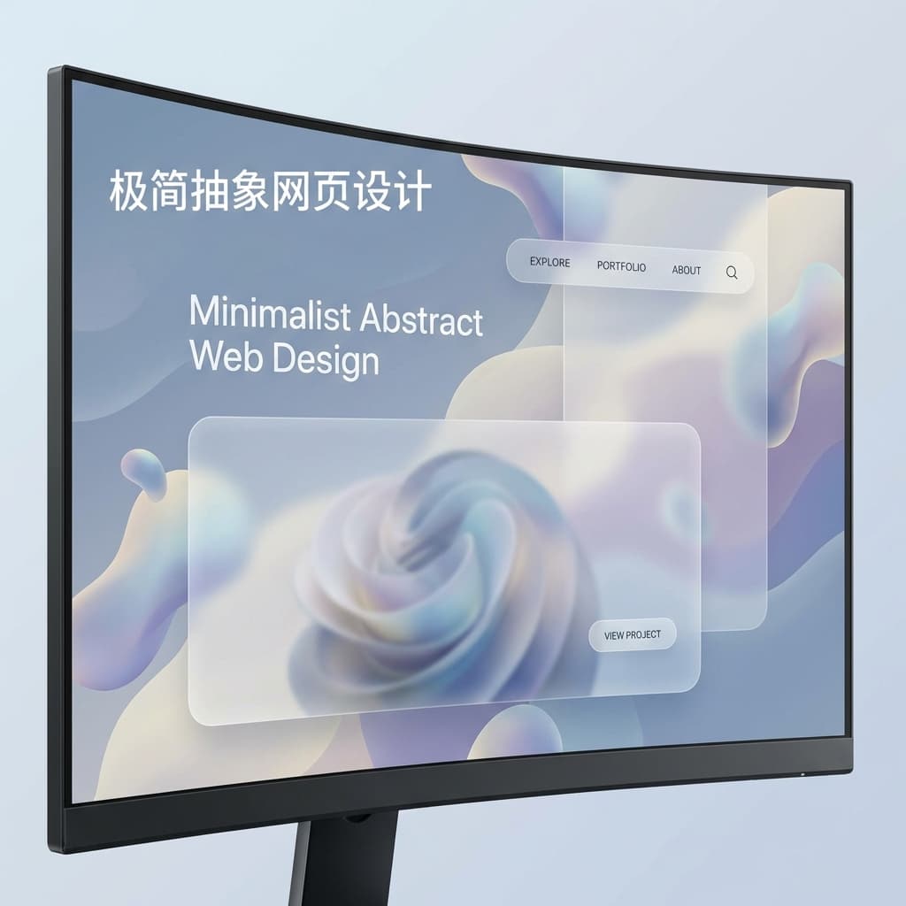 极简抽象网页设计